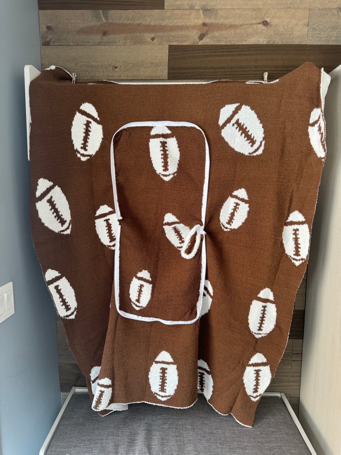 Football Blanket Pillow (50x60)