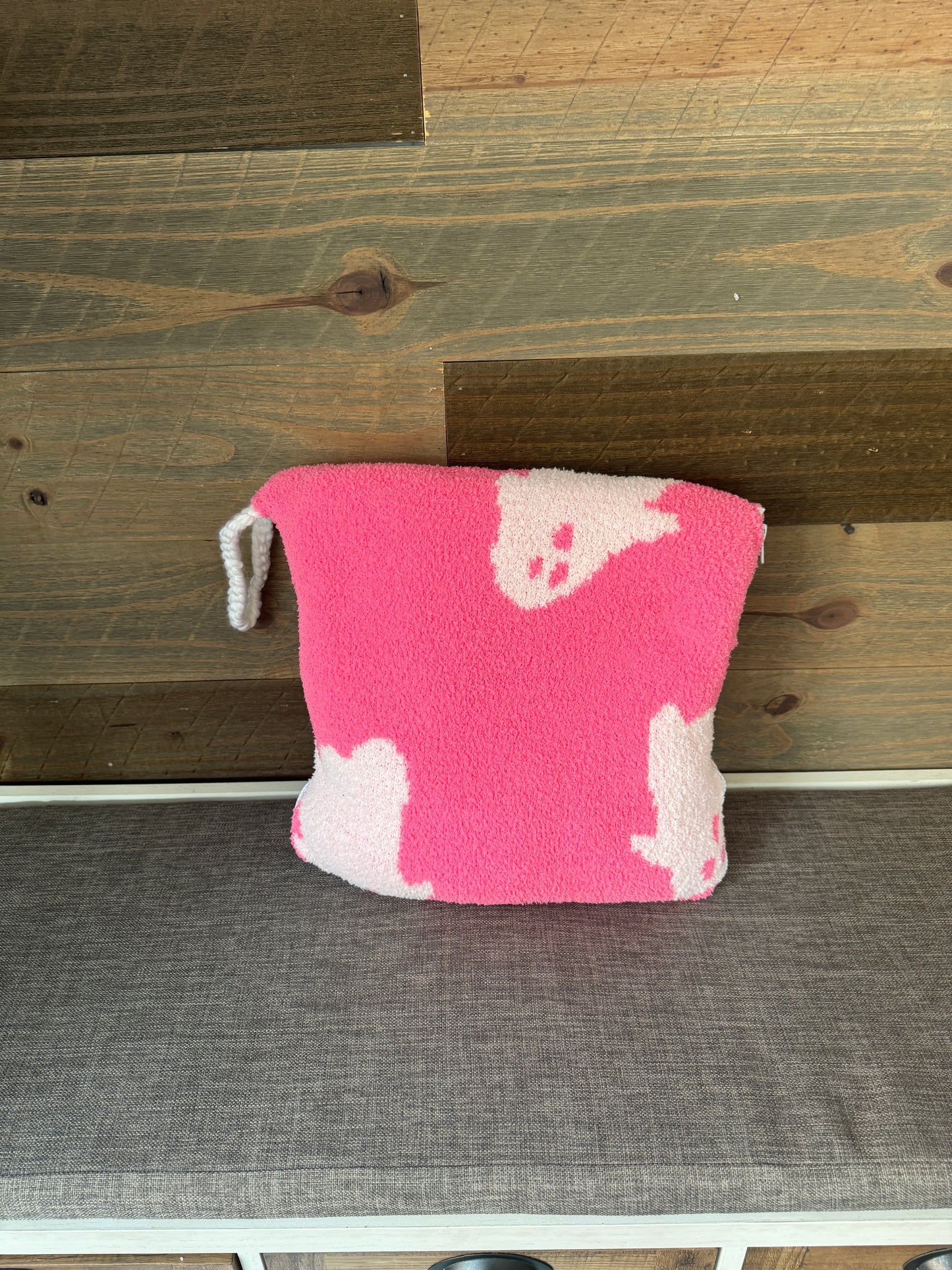 Pink Ghost Blanket Pillow (50x60)