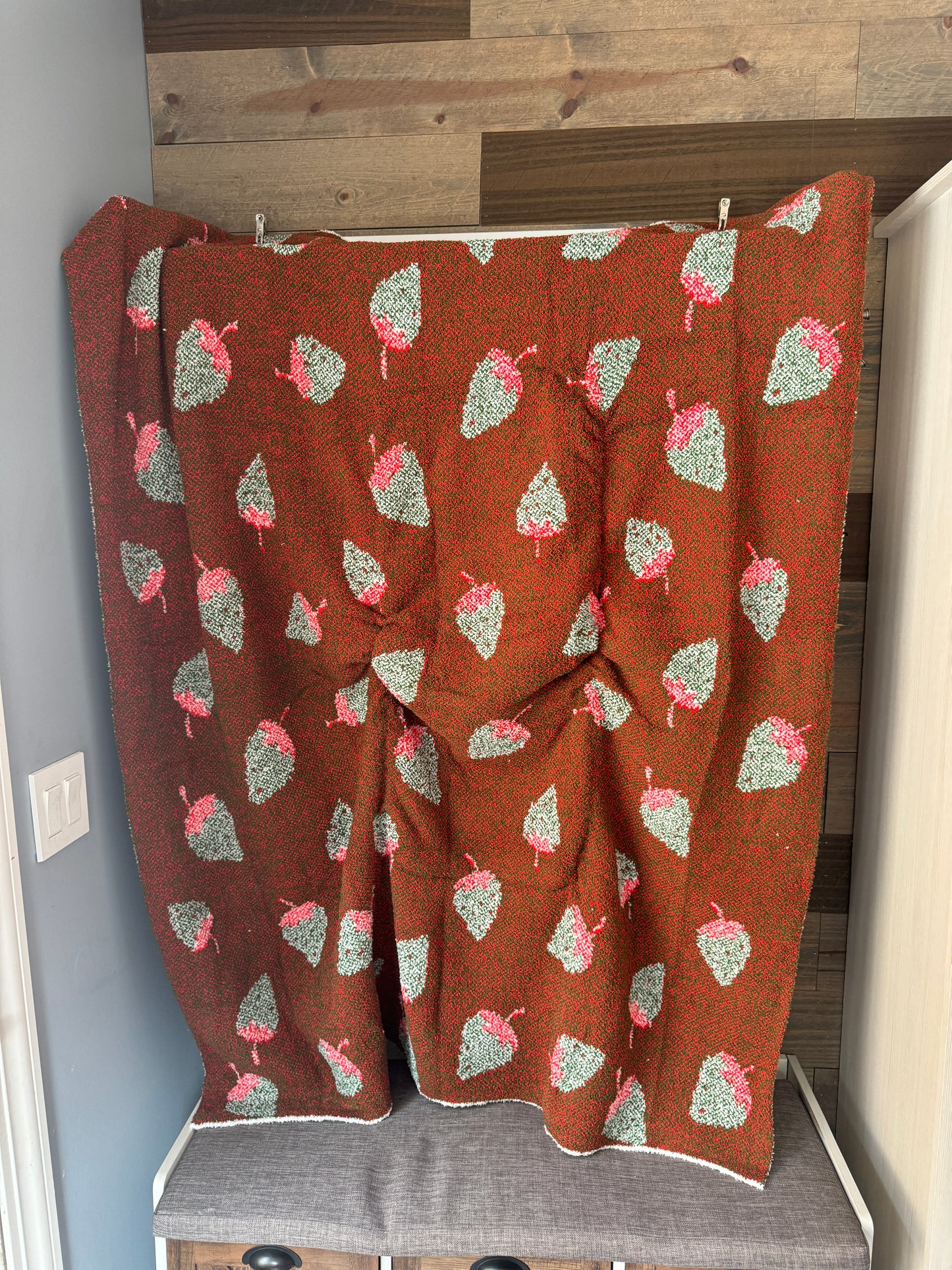 Strawberry Blanket Pillow (50x70)