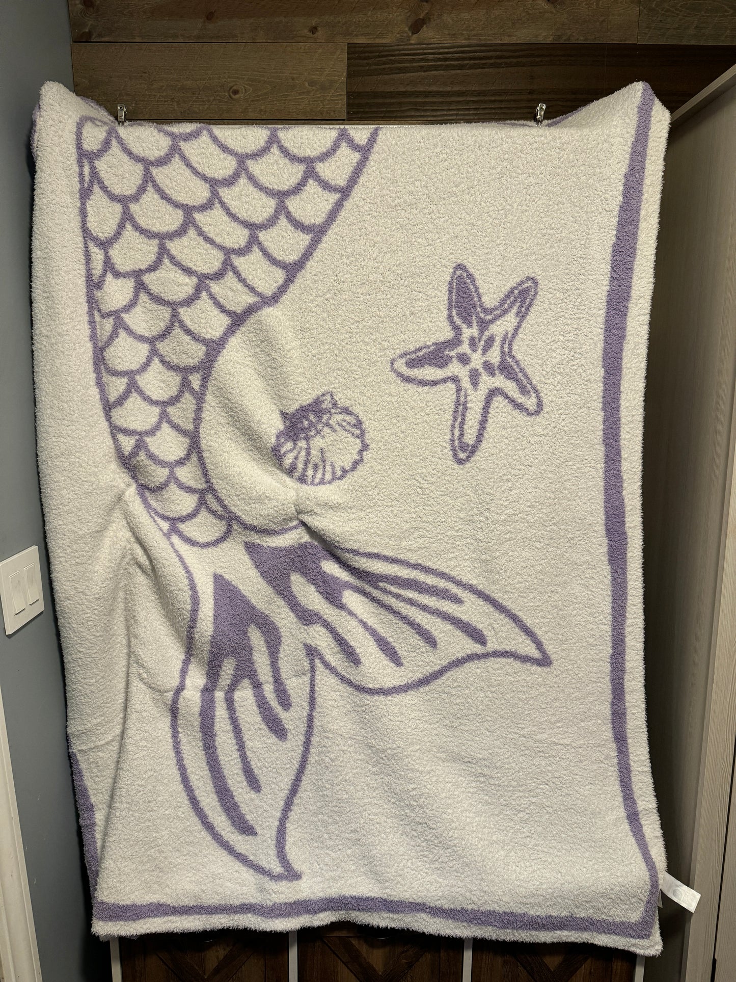 Purple Mermaid Blanket Pillow (50x60)