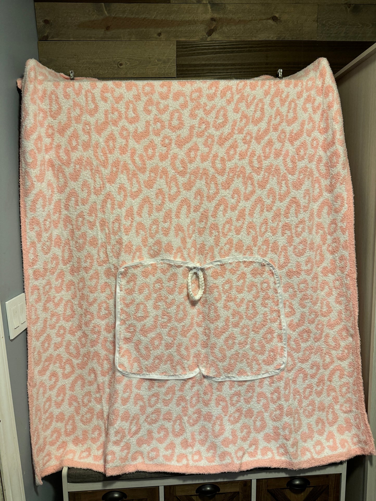 Pink Cheetah Blanket Pillow (50x60)