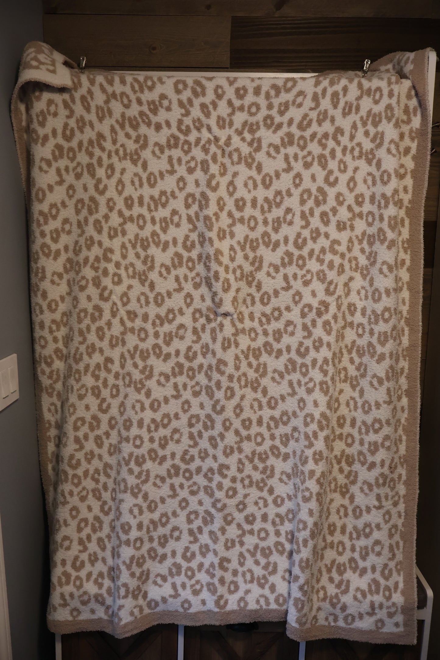 Brown Cheetah Blanket Pillow (50x60)