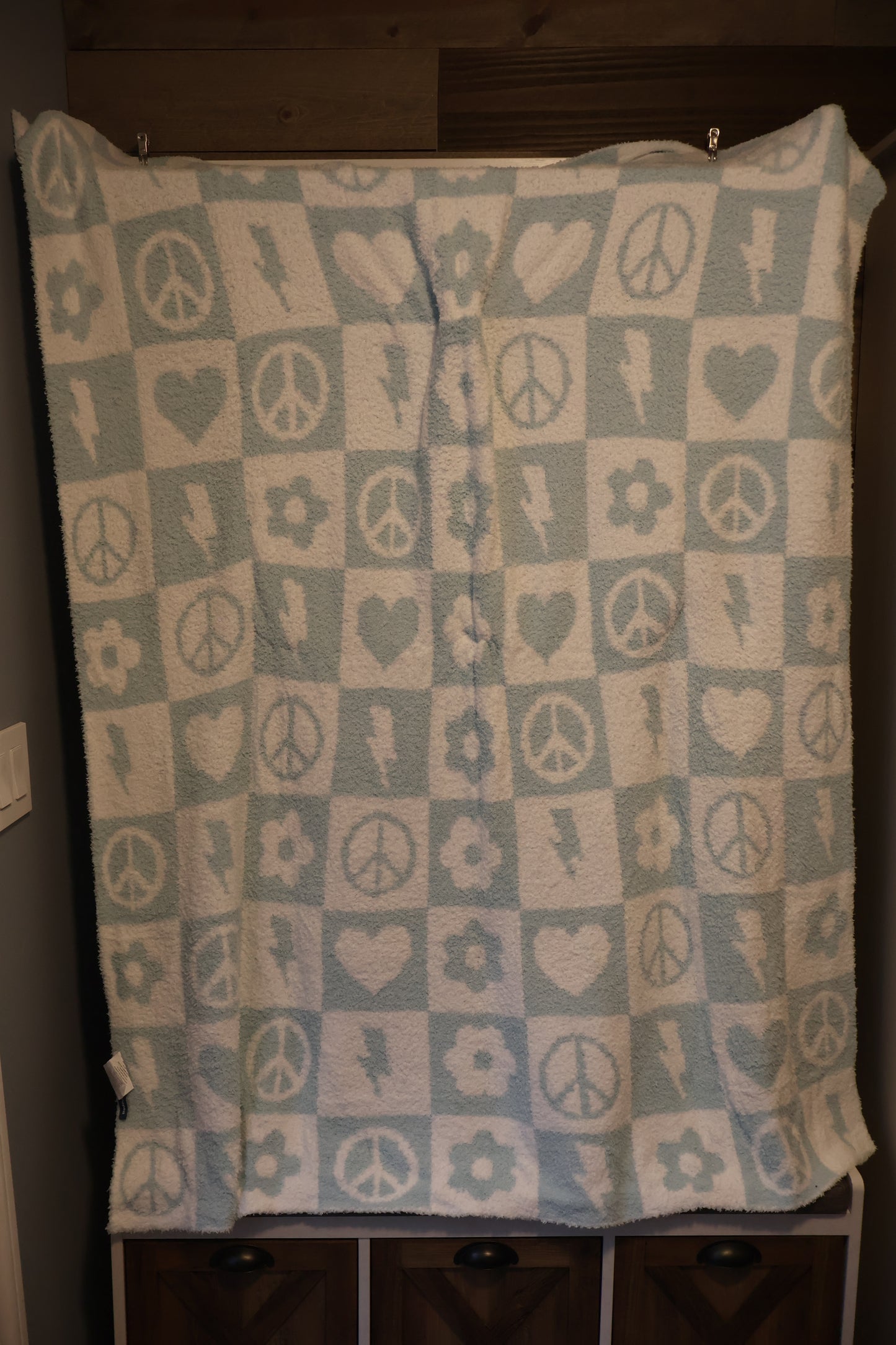 Blue Peace Blanket Pillow (50x60)