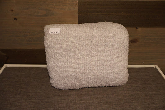 Gray and White Blanket Pillow (60x80)