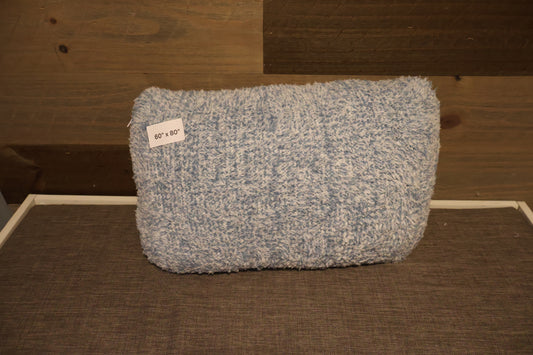 Blue and White Blanket Pillow (60x80)